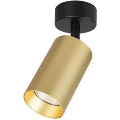 Lampa Kinkiet Spot Pipe Spot Czarny Złoty 1xGU10 * Eko-light Discount