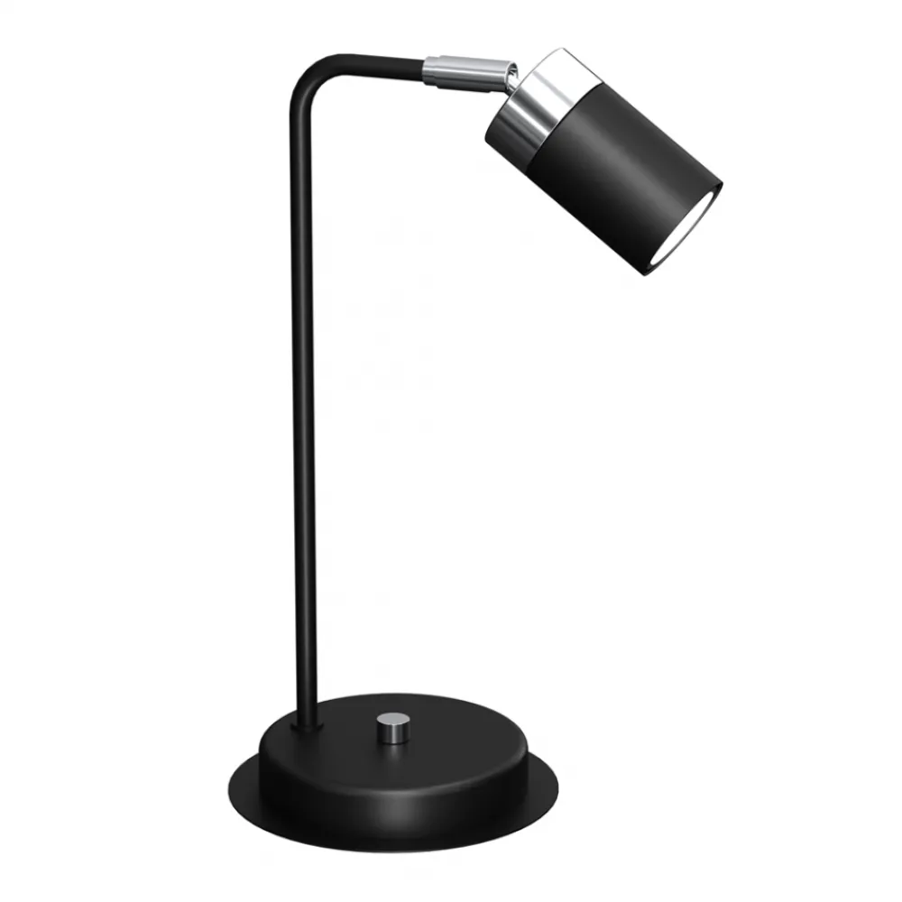 Lampa Nocna JOKER Regulowana Czarny Srebrny 1xGU10 36cm * Eko-light New