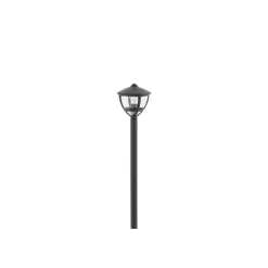 Lampa Ogrodowa AMELIA Czarny Szklany Klosz 1xE27 IP44 200cm * Nowodvorski Discount