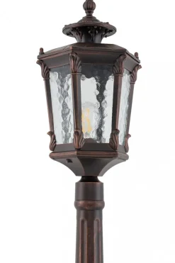 Lampa Ogrodowa AMUR Czarny Złoty Szklany Klosz 1xE27 IP44 115cm * Nowodvorski Hot