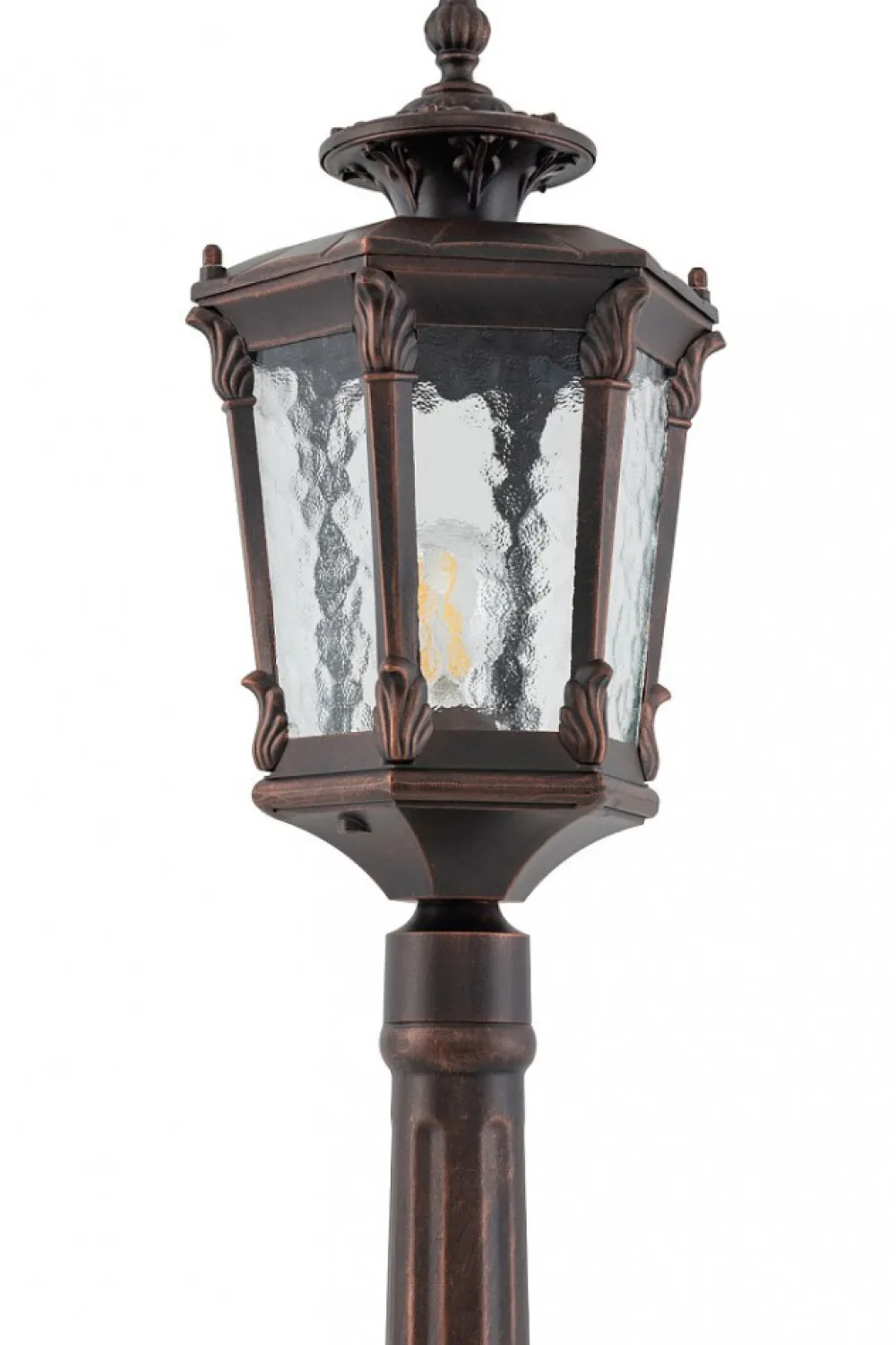 Lampa Ogrodowa AMUR Czarny Złoty Szklany Klosz 1xE27 IP44 115cm * Nowodvorski Hot