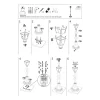 Lampa Ogrodowa ANA Czarny Szklany Klosz 1xE27 IP44 100 cm * Nowodvorski Online