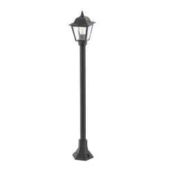 Lampa Ogrodowa ANA Czarny Szklany Klosz 1xE27 IP44 100 cm * Nowodvorski Online