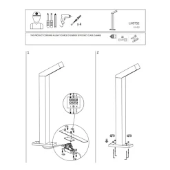 Lampa Ogrodowa LHOTSE Szary 9W LED 3000K IP54 65cm * Nowodvorski Hot