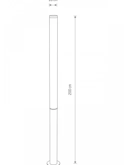 Lampa ogrodowa MIA LED L c zarna 100W IP54 3000K * Nowodvorski Hot