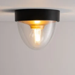 Lampa Ogrodowa NOOK Czarny Złoty 1xE27 IP44 * Nowodvorski
