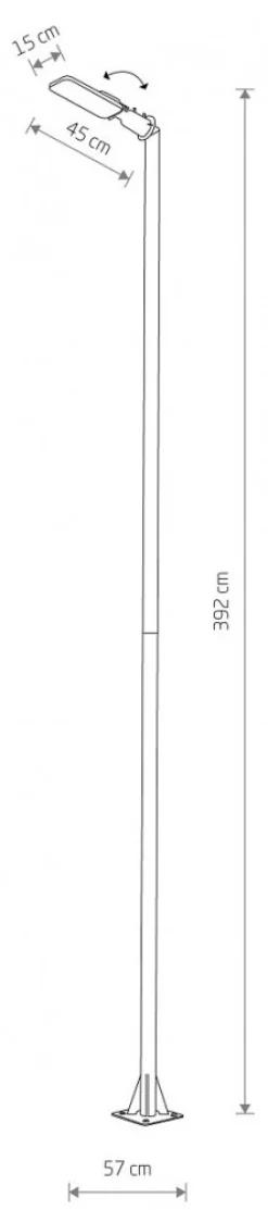 Lampa Ogrodowa PATHWAY Czarny 60W LED 4000K IP65 392cm * Nowodvorski Online