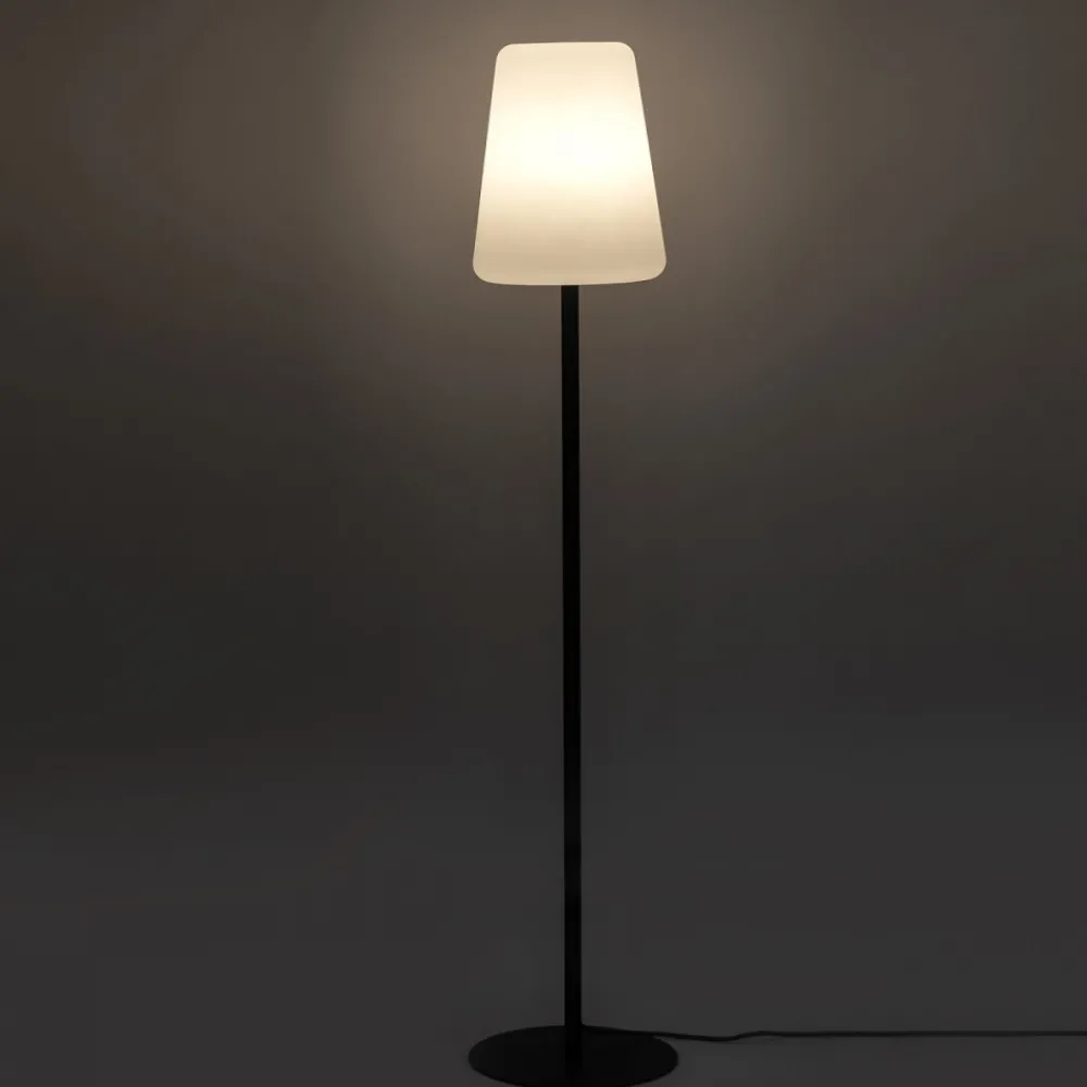 Lampa Ogrodowa PATIO Czarny Biały Klosz 1xE27 IP44 147,5cm * Nowodvorski Outlet