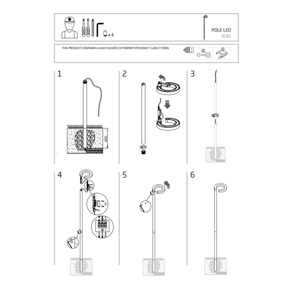 Lampa Ogrodowa POLe 15W LED 3000K IP54 260cm * Nowodvorski Hot