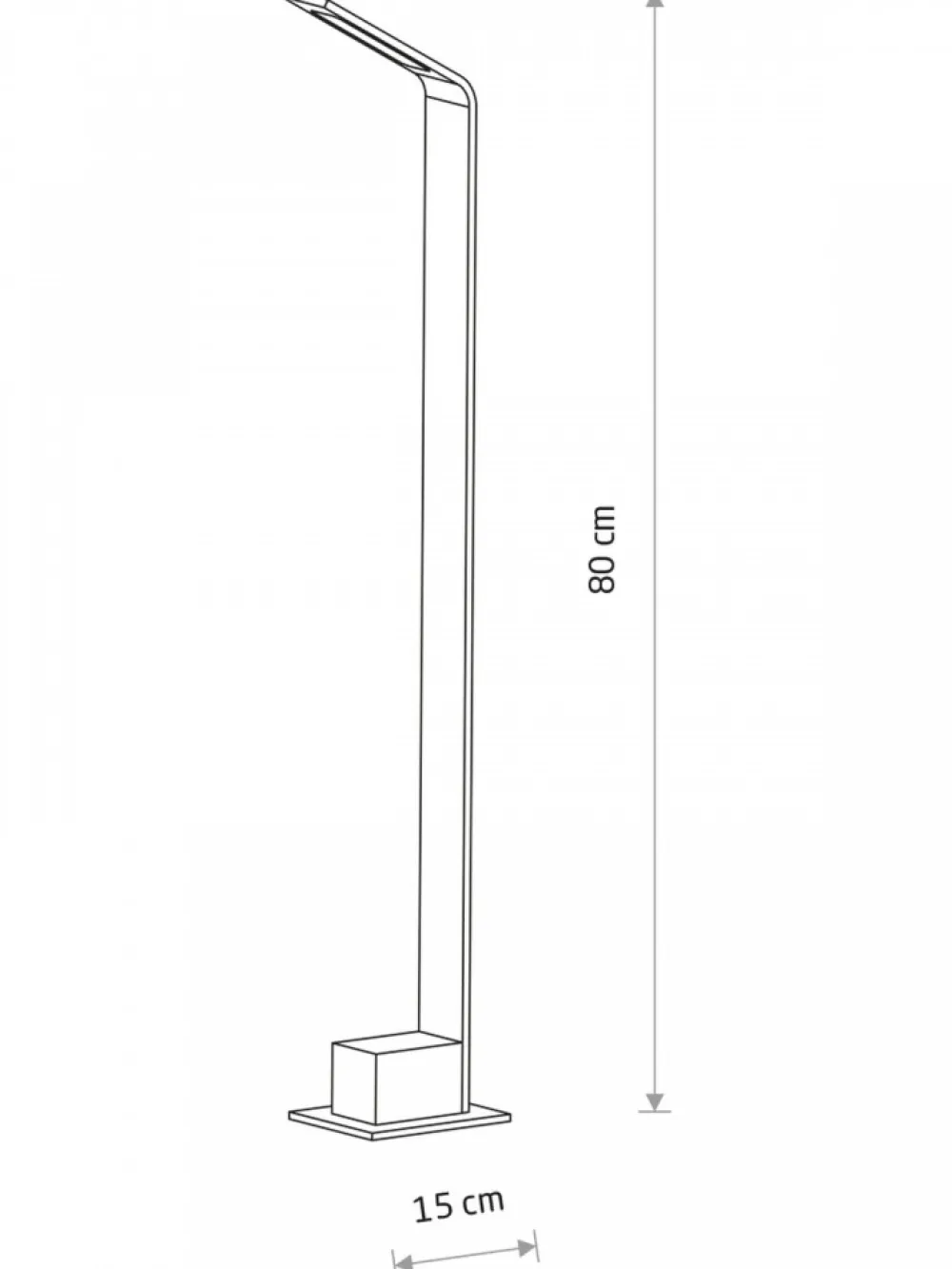 Lampa ogrodowa SLIM LED czarna 7W IP54 3000K * Nowodvorski Discount