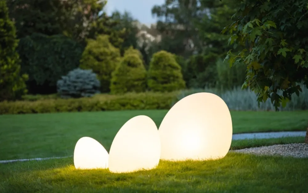 Lampa Ogrodowa STONE Biały 1xE27 IP44 50x30cm * Nowodvorski Discount