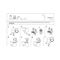 Lampa Ogrodowa TUBINGS M Czarny 1xGU10 IP54 29cm * Nowodvorski Online