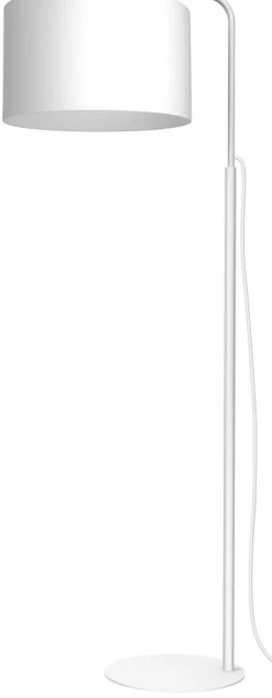 Lampa Podłogowa ARDEN Biały Abażur 1xE27 151cm * Luminex
