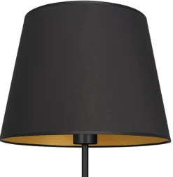Lampa Podłogowa ARDEN Czarny Złoty Abażur 1xE27 154cm * Luminex Clearance
