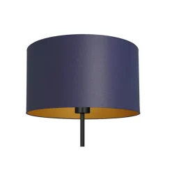 Lampa Podłogowa ARDEN Niebieski Złoty Abażur 1xE27 150cm * Luminex New