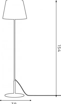Lampa Podłogowa ARDEN Zielony Złoty Abażur 1xE27 154cm * Luminex Online