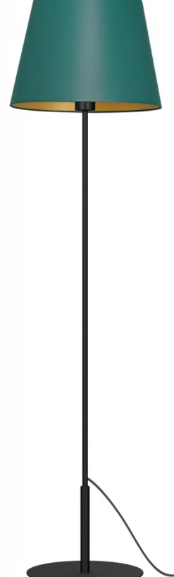 Lampa Podłogowa ARDEN Zielony Złoty Abażur 1xE27 154cm * Luminex Online