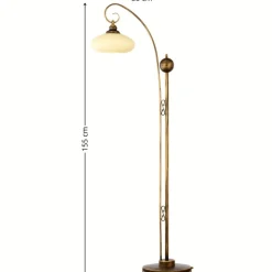 Lampa podłogowa BOLERO złoty patynowany 1xE27 * Jupiter