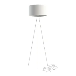 Lampa Podłogowa CADILAC Biały Abażur 1xE27 156cm * Nowodvorski Best