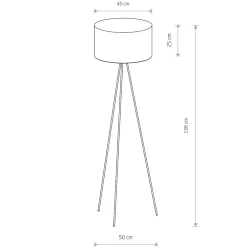 Lampa Podłogowa CADILAC Biały Abażur 1xE27 156cm * Nowodvorski Best