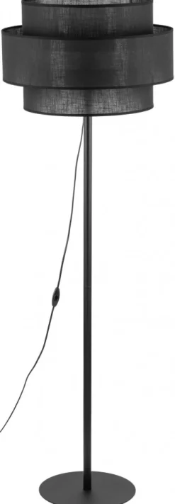 Lampa Podłogowa CALISTO Czarny Abażur 1xE27 159 cm * TK Lighting