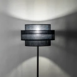 Lampa Podłogowa CALISTO Czarny Abażur 1xE27 159 cm * TK Lighting