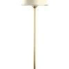 Lampa Podłogowa CLASSIC Złoty Beżowy Abażur 1xE27 155 cm * Jupiter New