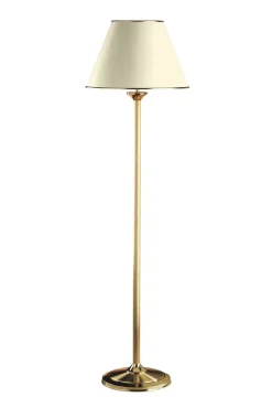 Lampa Podłogowa CLASSIC Złoty Beżowy Abażur 1xE27 155 cm * Jupiter New