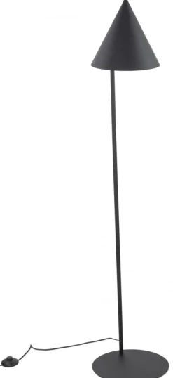 Lampa Podłogowa CONO Czarny Metalowy Klosz 1xE27 143cm * TK Lighting Best