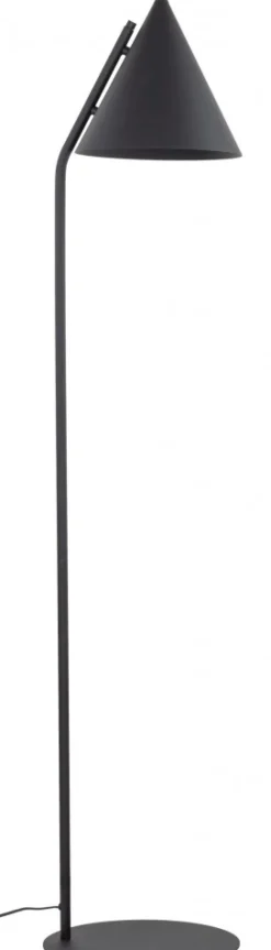 Lampa Podłogowa CONO Czarny Metalowy Klosz 1xE27 143cm * TK Lighting Best