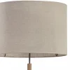 Lampa Podłogowa DEVA Brązowy Beżowy Abażur 1xE27 137 cm * TK Lighting