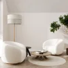 Lampa Podłogowa ECO Brązowy Szary Beżowy Abażur 1xE27 139cm * TK Lighting