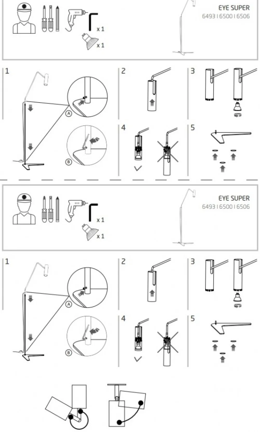 Lampa Podłogowa EYE SUPER Biały 1xGU10 * Nowodvorski Sale