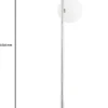 Lampa Podłogowa FEME Srebrny Biały Szklane Klosze 3xG9 151 cm * Jupiter Sale
