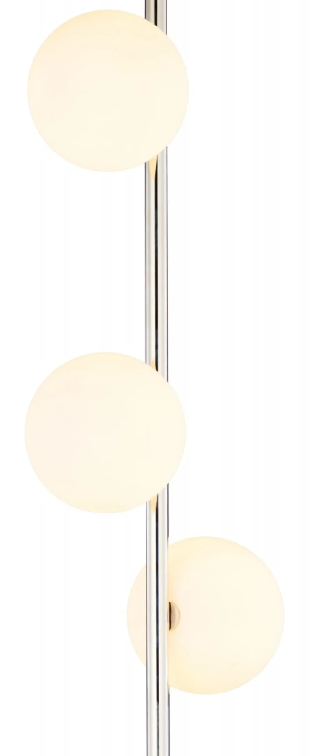 Lampa Podłogowa FEME Srebrny Biały Szklane Klosze 3xG9 151 cm * Jupiter Sale