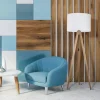 Lampa podłogowa GRAND sosna abażur biały 1xE27 * TK Lighting Sale