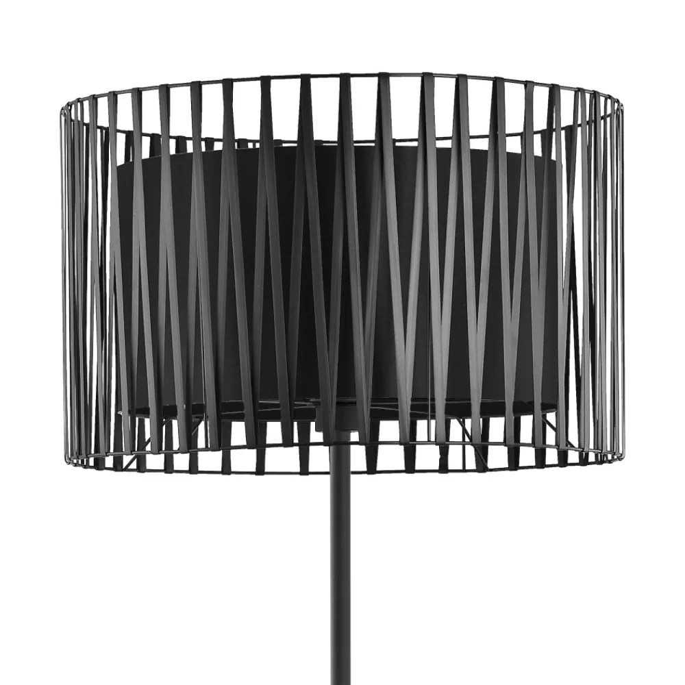 Lampa Podłogowa HARMONY Czarny Abażur 1xE27 158cm * TK Lighting Online