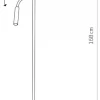 Lampa Podłogowa HOTEL PLUS Czarny Szary Abażur 1xE27 1xG9 168cm * Nowodvorski Hot