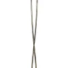 Lampa Podłogowa KORFU Brązowy Złoty Szklany Klosz 2xE27 168cm * Luminex Clearance