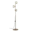Lampa podłogowa LAVA sabia beżowa klosz koniak 3xG9 * TK Lighting Sale