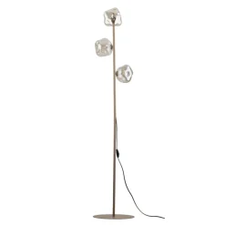 Lampa podłogowa LAVA sabia beżowa klosz koniak 3xG9 * TK Lighting Sale