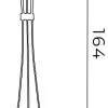 Lampa Podłogowa LOARA Miedziany Złoty 3xE14 164cm * Luminex