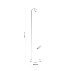 Lampa Podłogowa LOGAN Biały 1xGU10 140cm * TK Lighting Best