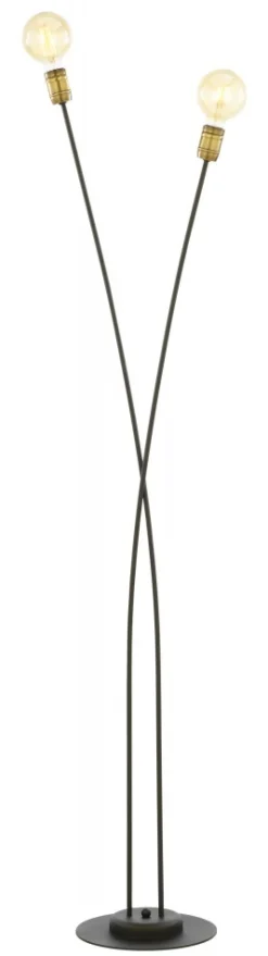 Lampa Podłogowa LUCE Czarny Patyna 2xE27 160 cm * Jupiter Best