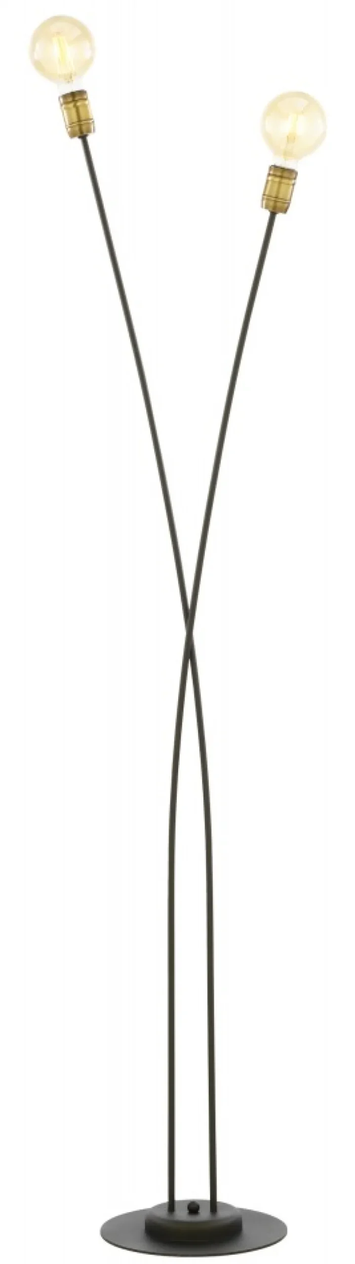 Lampa Podłogowa LUCE Czarny Patyna 2xE27 160 cm * Jupiter Best