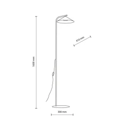 Lampa podłogowa LUME kaszmirowa 1xGX53 * TK Lighting