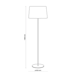 Lampa Podłogowa MAJA Biały Abażur 1xE27 148cm * TK Lighting Clearance