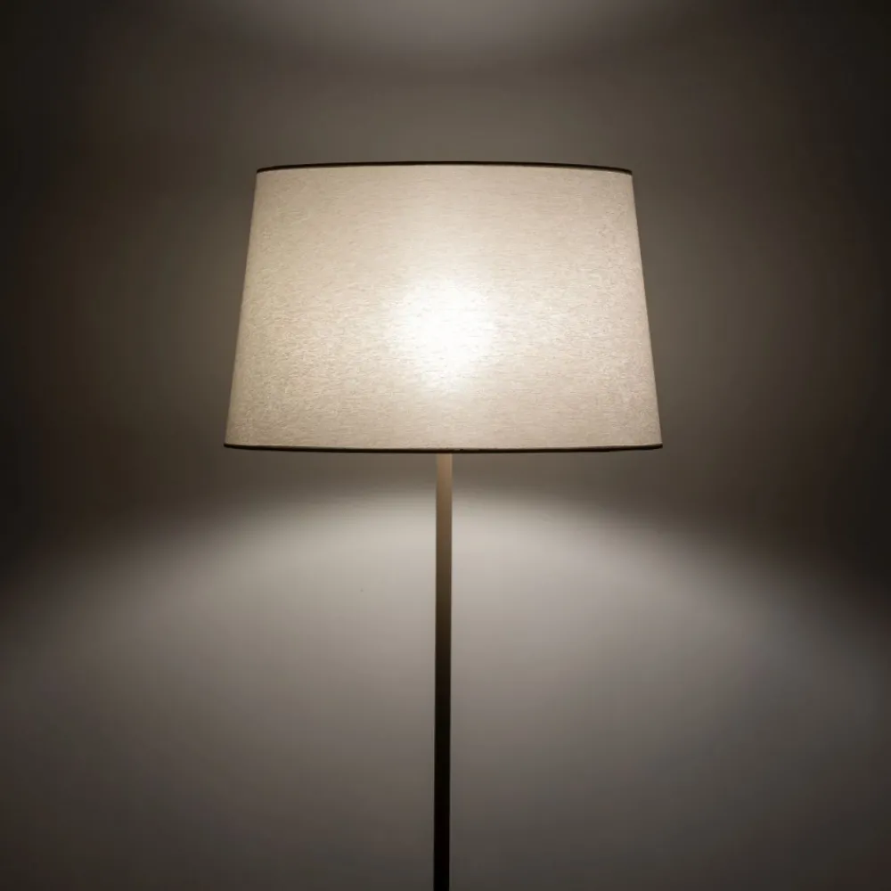 Lampa podłogowa MAJA sabia beżowa abażur ecru 1xE27 * TK Lighting Best