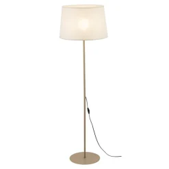 Lampa podłogowa MAJA sabia beżowa abażur ecru 1xE27 * TK Lighting Best