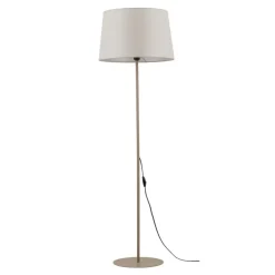 Lampa podłogowa MAJA sabia beżowa abażur ecru 1xE27 * TK Lighting Best